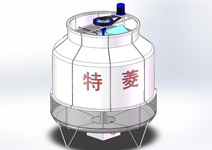 广东开式圆形逆流冷却塔